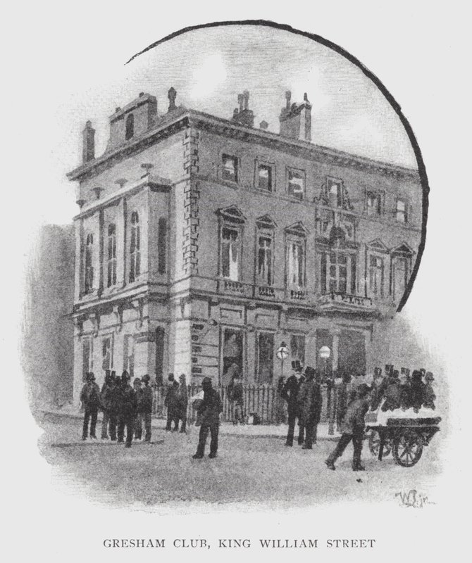 Gresham Club, King William Street - William Luker