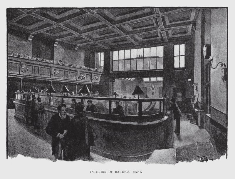 Intérieur de la banque Barings - William Luker