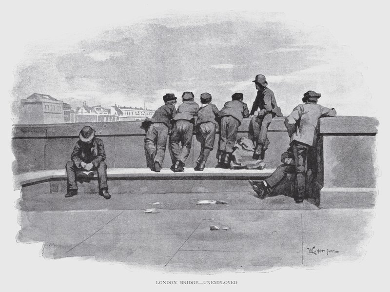 Pont de Londres, chômeurs - William Luker