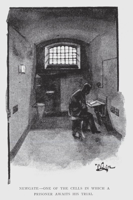 Newgate, une des cellules où un prisonnier attend son procès - William Luker