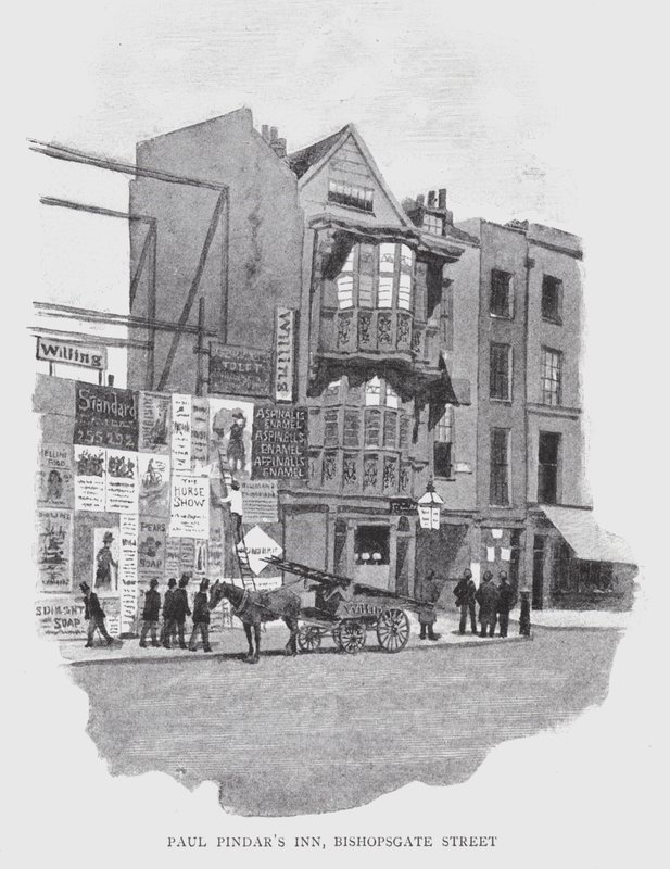 Auberge de Paul Pindar, Bishopsgate Street - William Luker