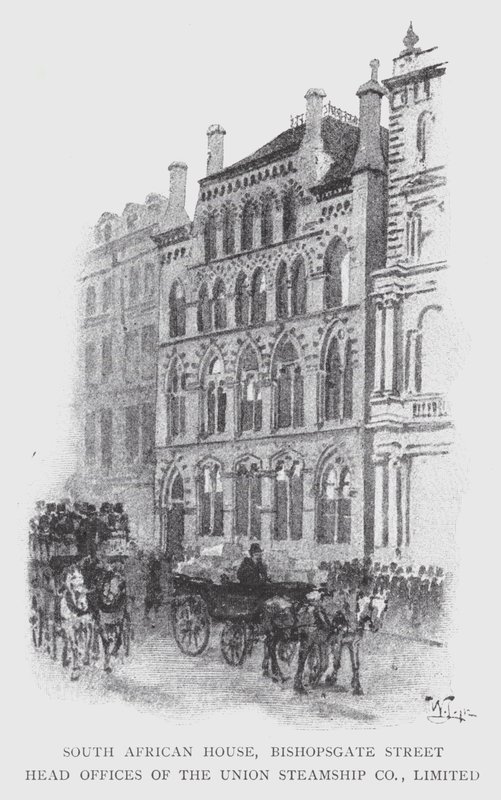Maison sud-africaine, rue Bishopsgate, sièges sociaux de l
