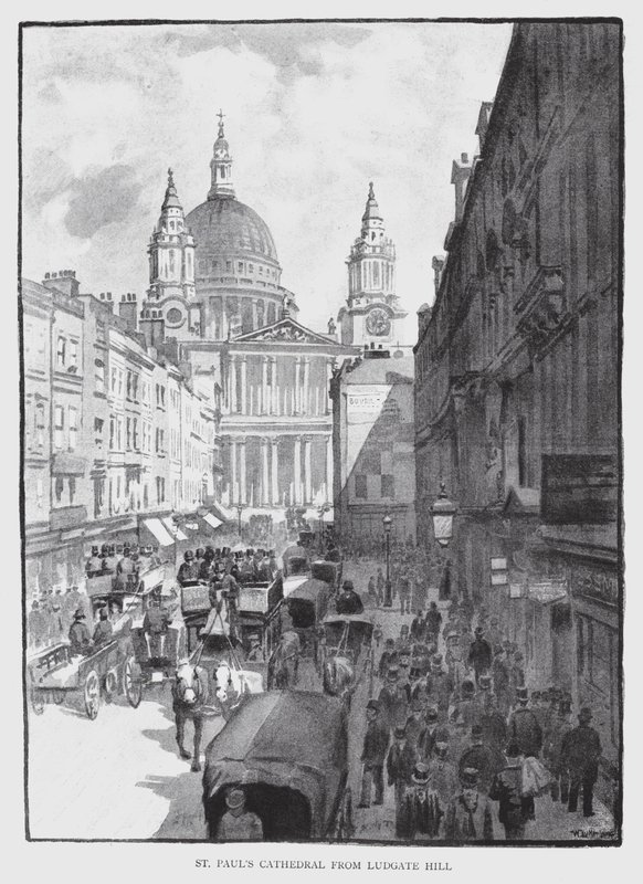 Cathédrale Saint-Paul depuis Ludgate Hill - William Luker