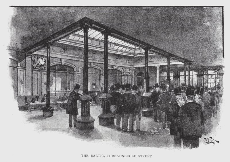 La Baltique, rue Threadneedle - William Luker