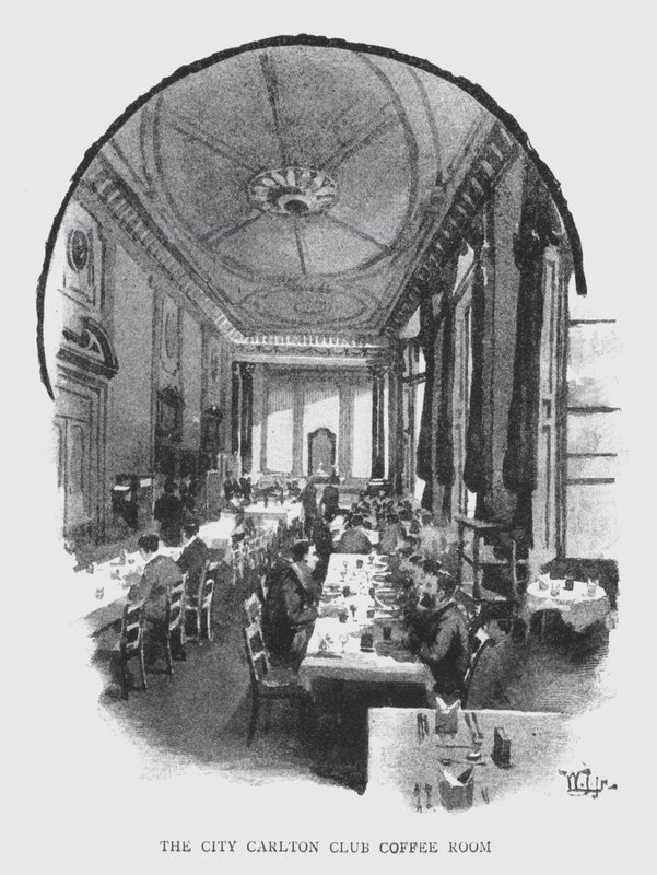 La salle de café du City Carlton Club - William Luker