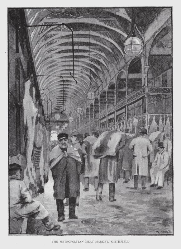 Le marché de la viande métropolitain, Smithfield - William Luker