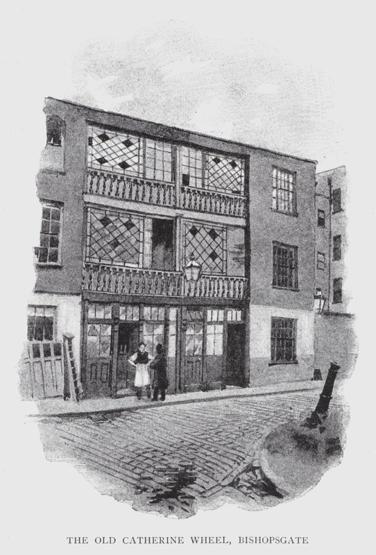 Le vieux Catherine Wheel, Bishopsgate - William Luker
