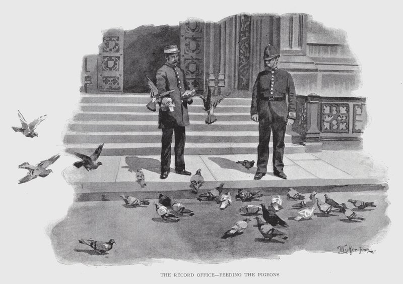 Le Record Office, Nourrir les pigeons - William Luker