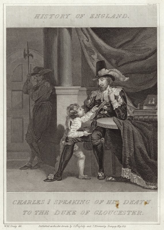 Charles Ier parlant de sa mort au Duc de Gloucester - William Marshall Craig