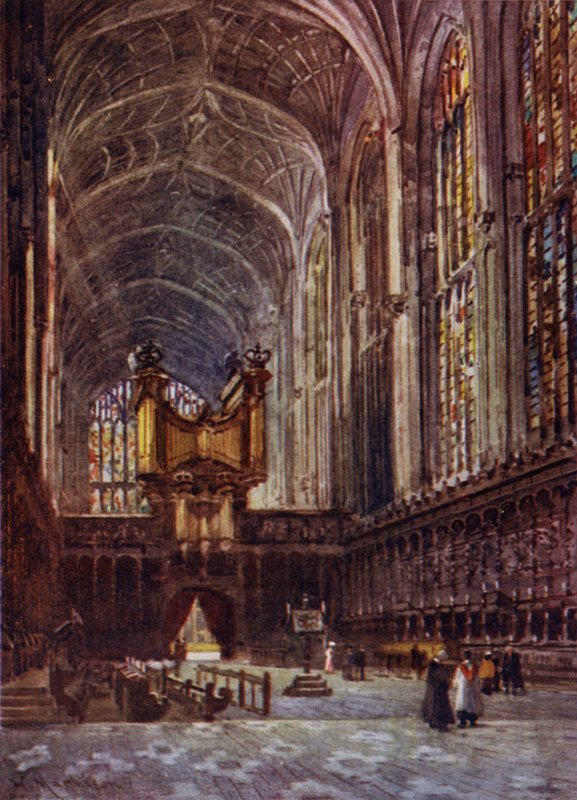 Intérieur de la Chapelle de Kings College depuis le Chœur - William Matthison