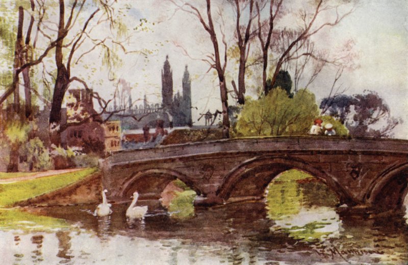 Pont de la Trinité, chapelle du Kings College au loin - William Matthison