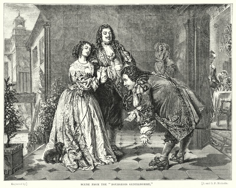 Scène du Bourgeois Gentilhomme (gravure) - William Powell (after) Frith