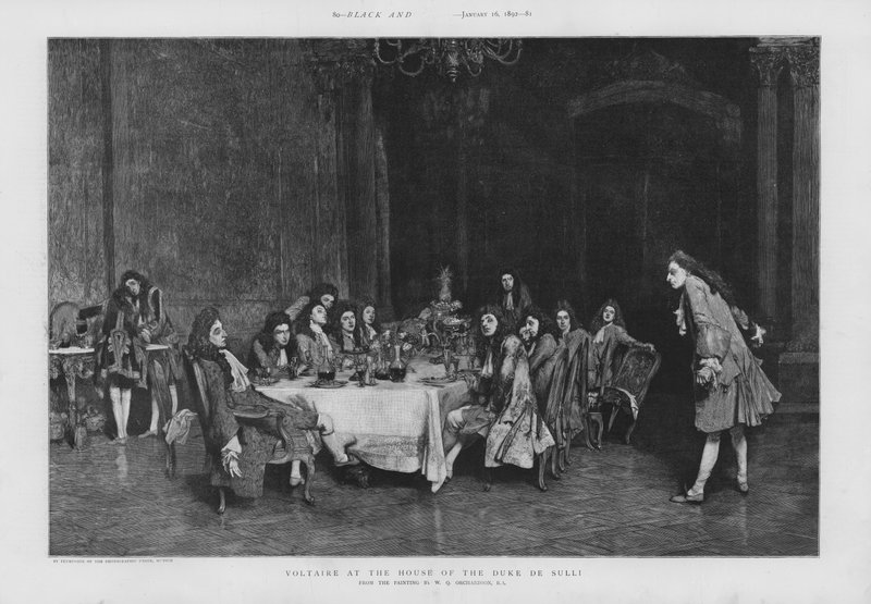 Voltaire à la maison du duc de Sulli - William Quiller (after) Orchardson