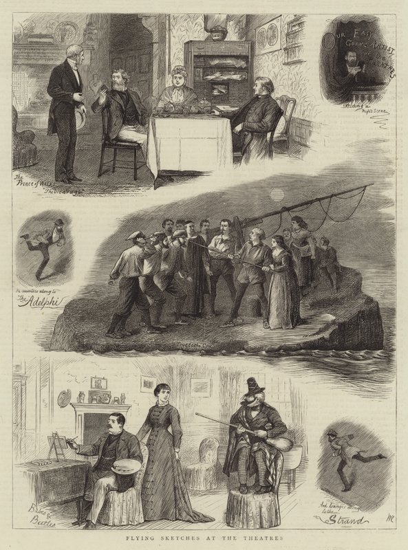 Esquisses volantes aux théâtres - William Ralston