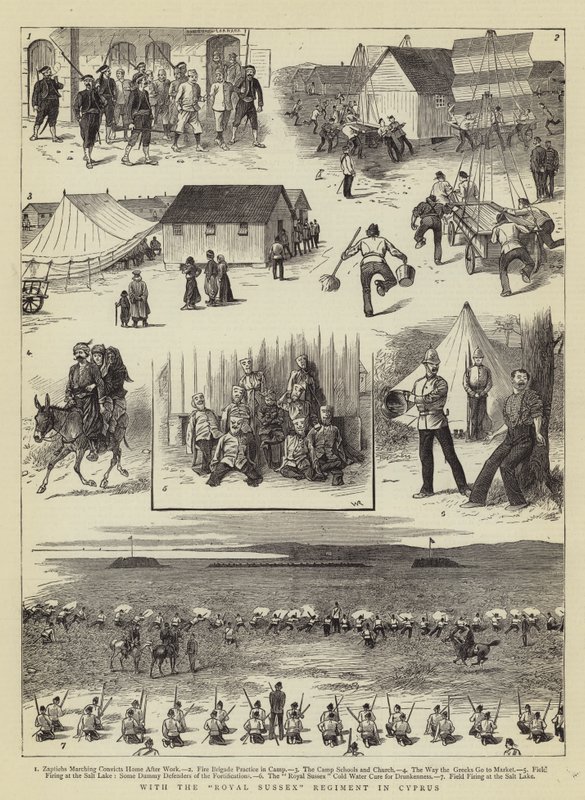 Avec le régiment Royal Sussex à Chypre - William Ralston