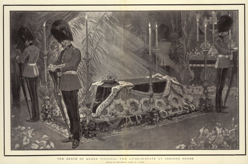 La mort de la reine Victoria, la mise en bière à Osborne House - William T. Maud