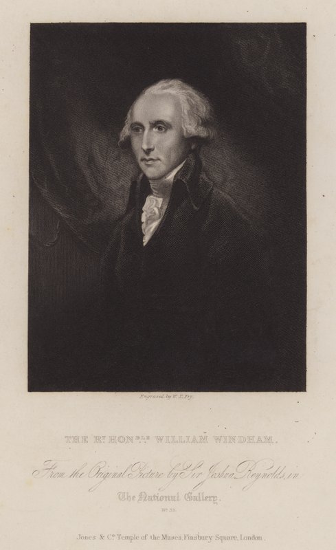William Windham, homme politique whig anglais - William Thomas Fry
