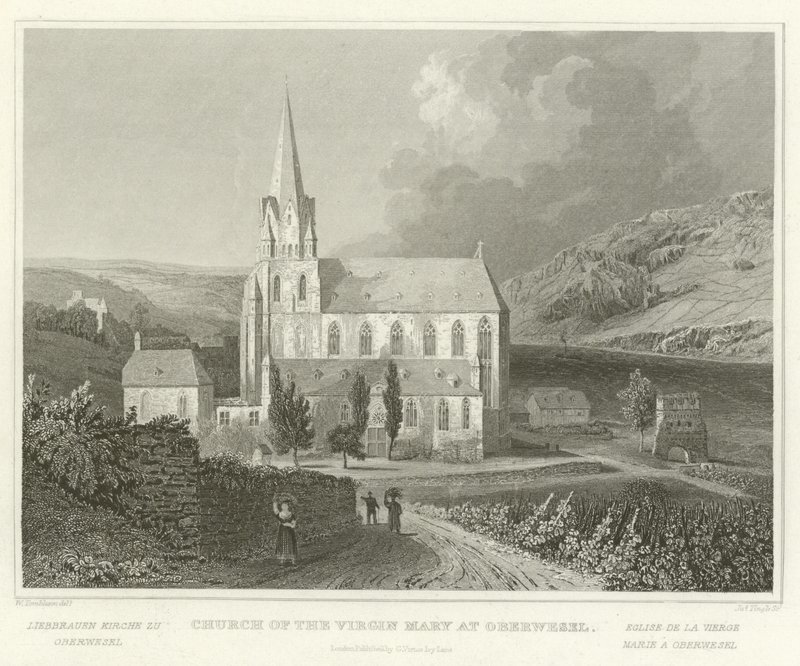 Église de la Vierge Marie à Oberwesel - William Tombleson