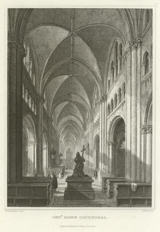 Intérieur de la cathédrale de Bonn - William Tombleson