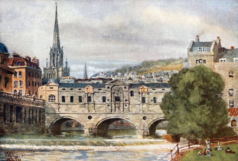 Bath, Pont Pulteney - William Wiehe Collins