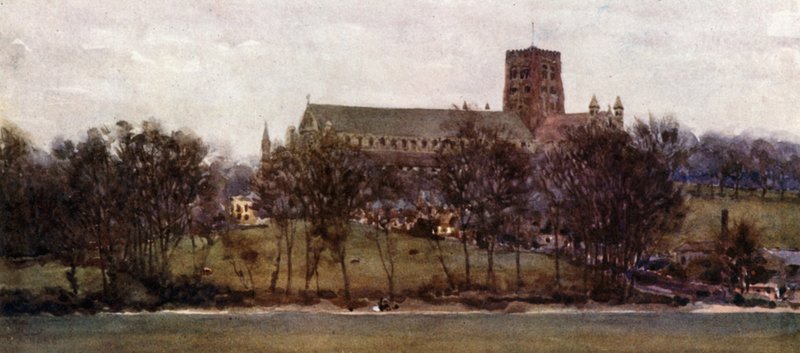Saint-Albans depuis les murs de l