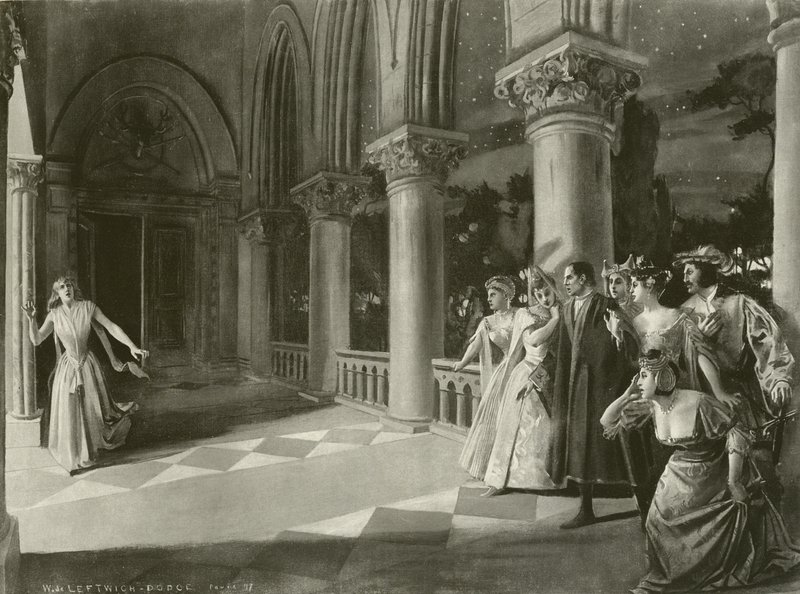 Lucia di Lammermoor, Acte III scène vi (gravure) - William de Leftwich Dodge