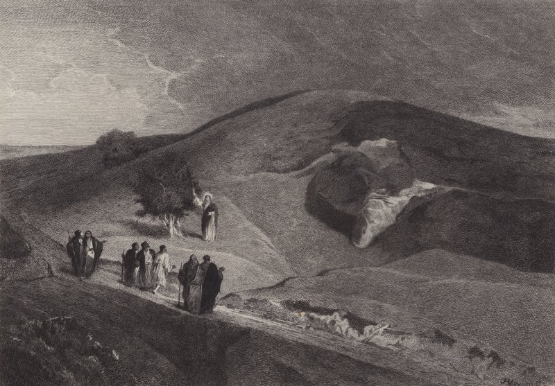 Jésus maudit le figuier - after Albert Robida