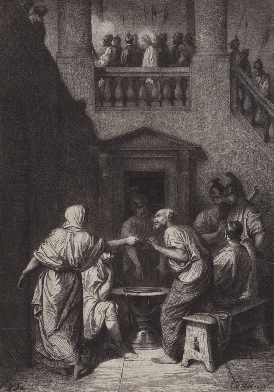Le reniement de Pierre - after Albert Robida