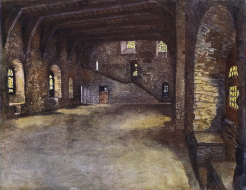 La Salle de Banquet, Château des Comtes, Gand - after Amedee Forestier