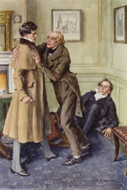 Illustration pour Martin Chuzzlewit - after Charles Edmund Brock