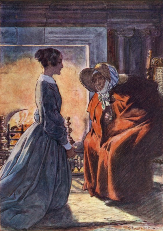 Jane Eyre et la gitane - after Charles Edmund Brock