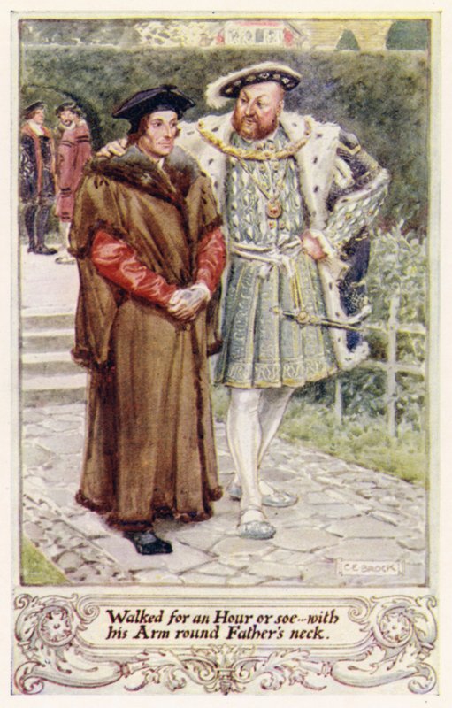 Marché pendant une heure ou plus, avec son bras autour du cou de Père - after Charles Edmund Brock