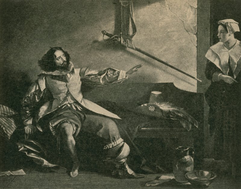 Charles Dickens en tant que Capitaine Bobadil, dans Chaque Homme dans son Humour - after Charles Robert Leslie