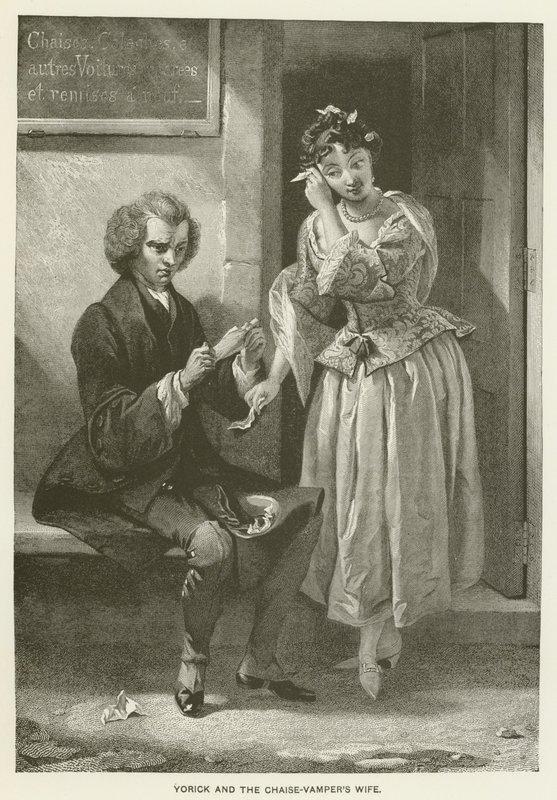 Yorick et la femme du Chaise-Vamper - after Charles Robert Leslie