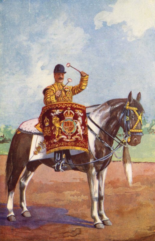 Cheval tambour du 1er Life Guards - after Edgar Alfred Holloway
