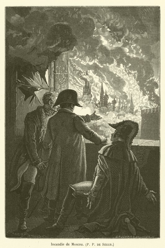 Incendie de Moscou, P P de Ségur - after Emile Antoine Bayard