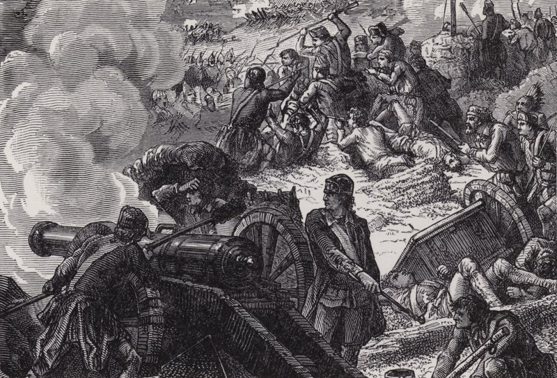La Bataille de Bunker Hill - after Felix Octavius Carr Darley