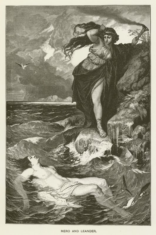 Héro et Léandre - after Ferdinand Keller