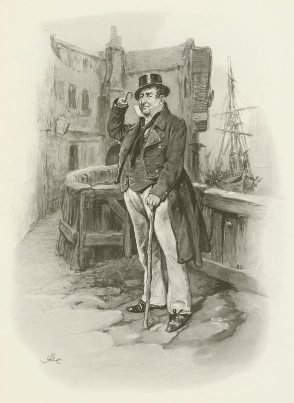 Capitaine Cuttle - after Frederick Barnard