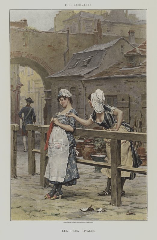 Les Deux Rivales - after Frederik Hendrik Kaemmerer