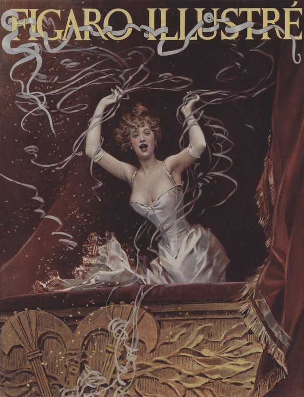Les Serpentins. Couverture de Le Figaro Illustré, mars 1894 - after Frederik Hendrik Kaemmerer