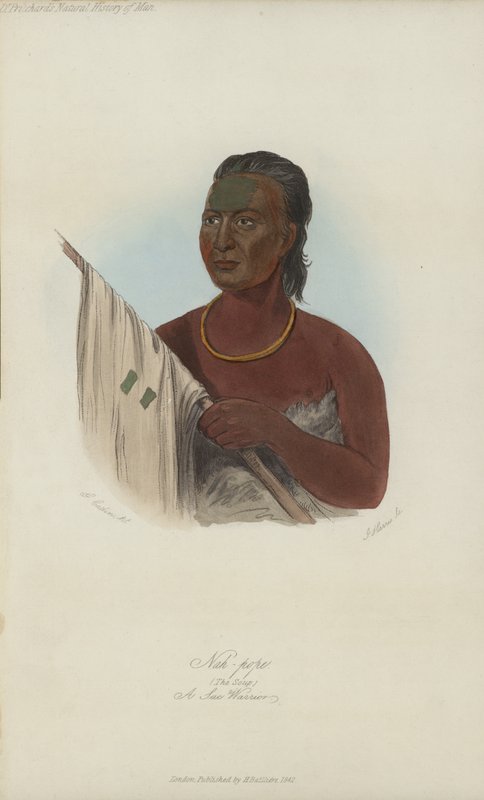 Nah-pope, La Soupe, Un Guerrier Sac (aquatinte) - after George Catlin