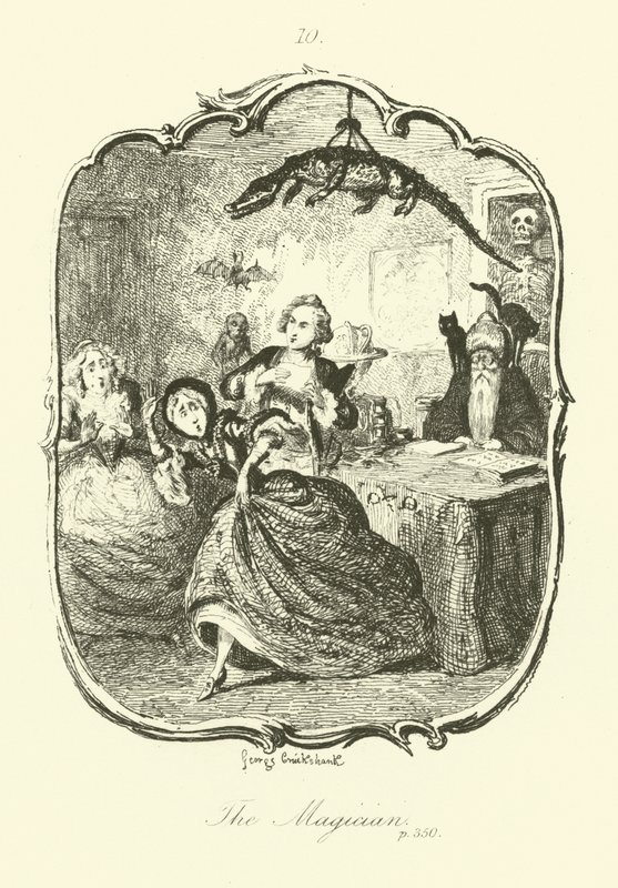 Illustration pour Peregrine Pickle de Tobias Smollett - after George Cruikshank