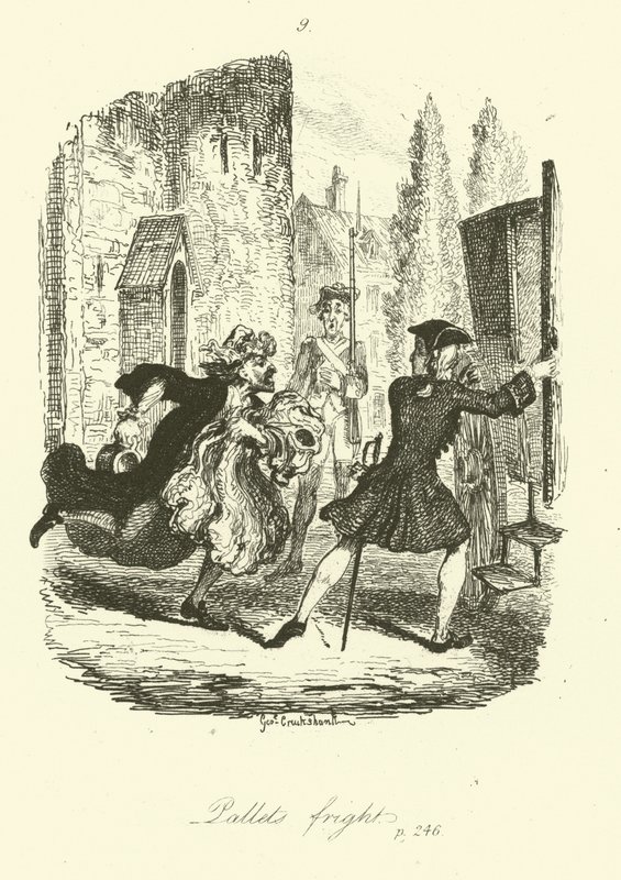 Illustration pour Peregrine Pickle de Tobias Smollett - after George Cruikshank