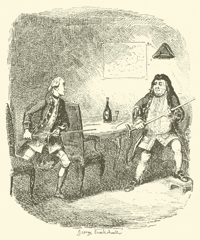 Illustration pour Tristram Shandy - after George Cruikshank