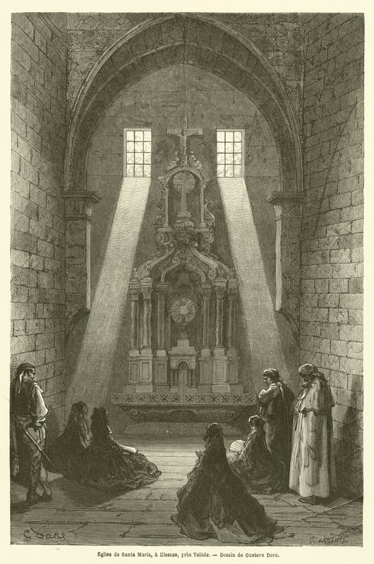 Église de Santa Maria, à Illescas, près de Tolède - Gustave after Dore