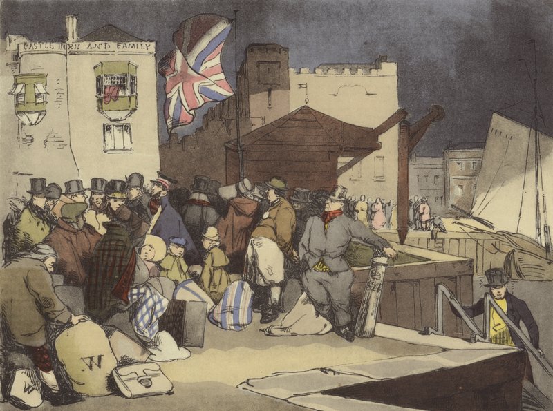 Un port du Midi - after Henri Bonaventure Monnier