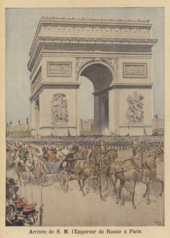 Arrivée du tsar Nicolas II de Russie à Paris - after Henri Meyer