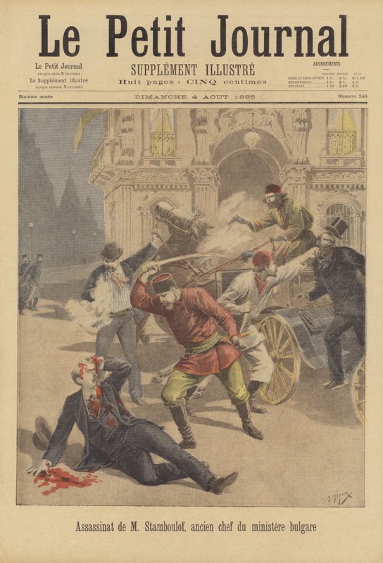 Assassinat de Stefan Stambolov, ancien Premier ministre de Bulgarie - after Henri Meyer