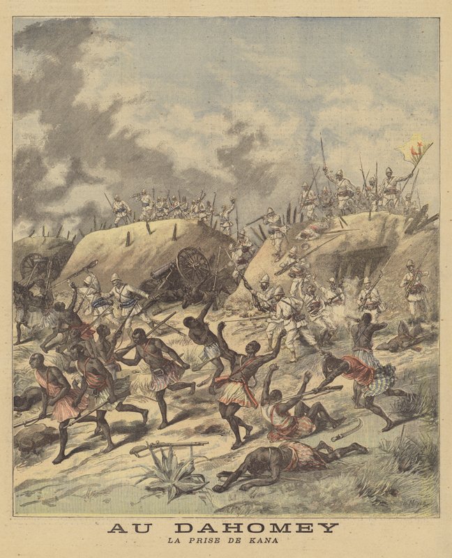 Capture de Cana par les Français, Dahomey - after Henri Meyer